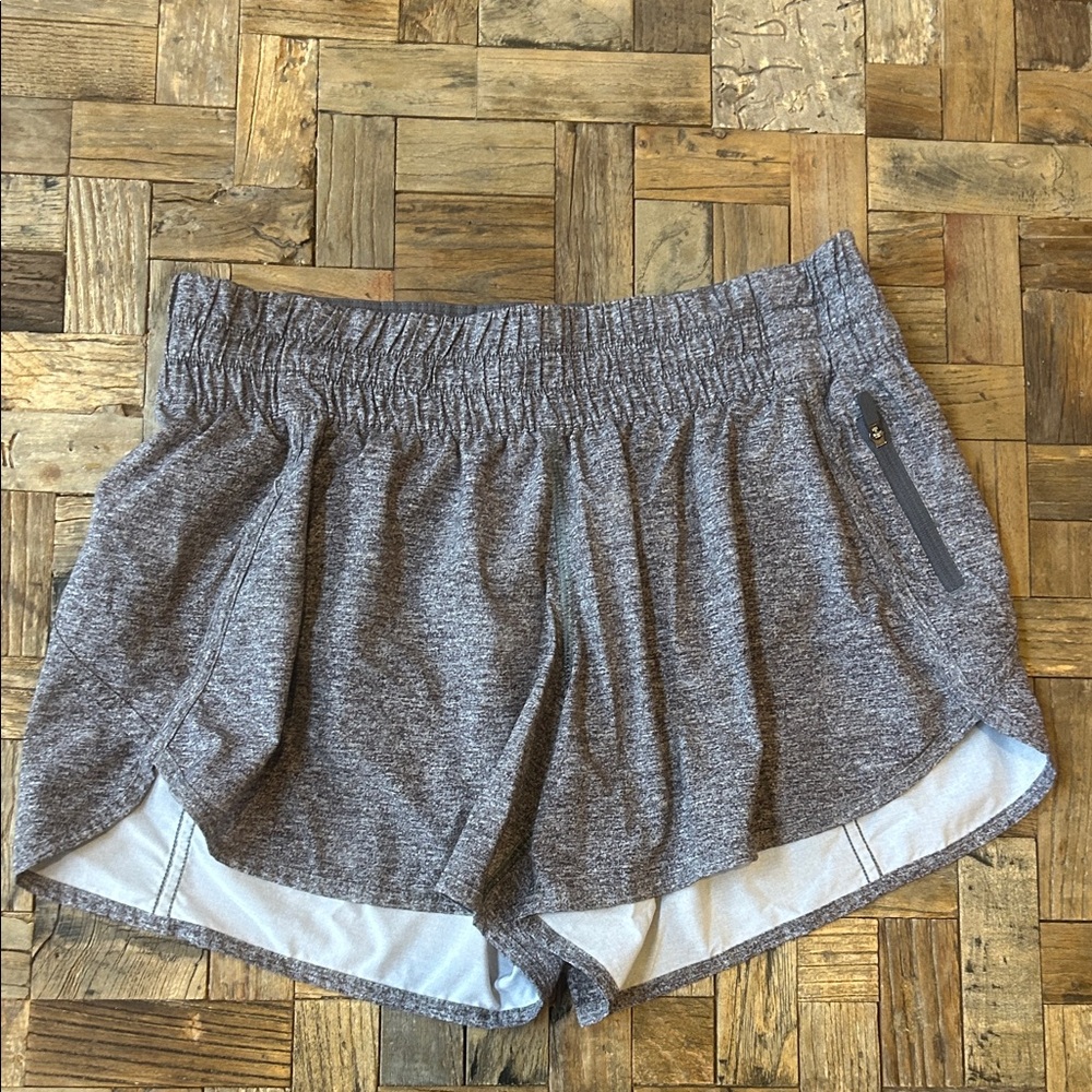 Lululemon Tracker Short V 4” Heathered Black Size 10
